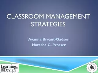 classroom management strategies