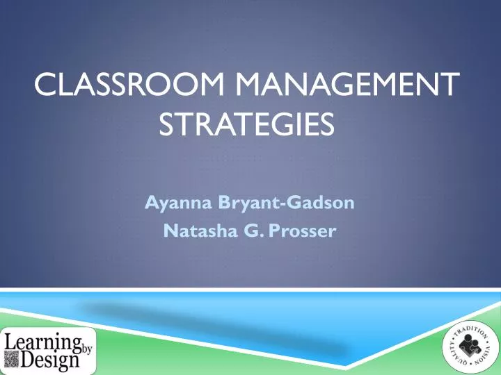 classroom management strategies