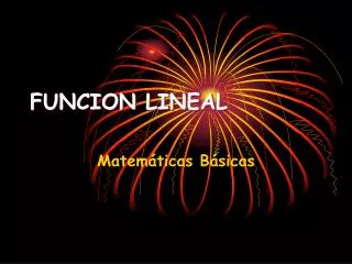 funcion lineal