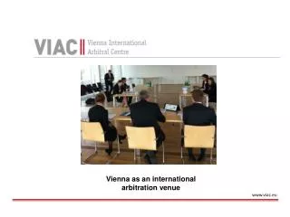 Vienna as an international arbitration venue
