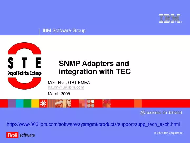 snmp adapters and integration with tec
