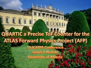 QUARTIC a Precise ToF Counter for the ATLAS Forward Physics Project (AFP)