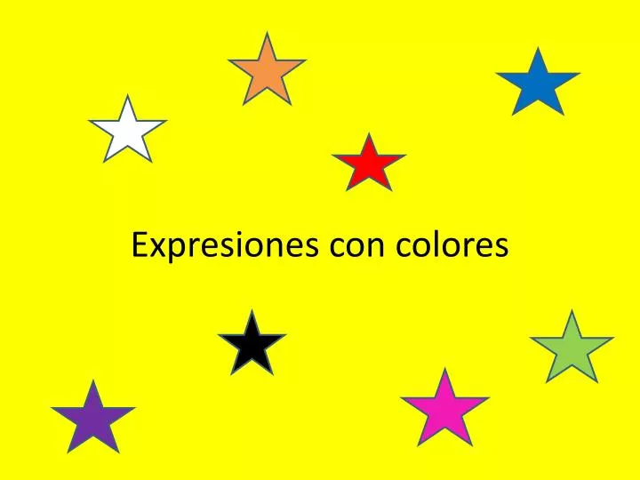 expresiones con colores