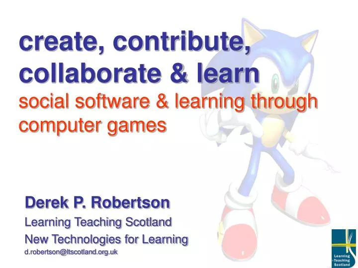 create contribute collaborate learn social software learning through computer games
