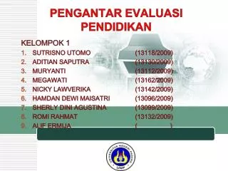 pengantar evaluasi pendidikan
