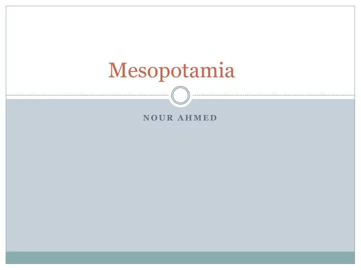 mesopotamia