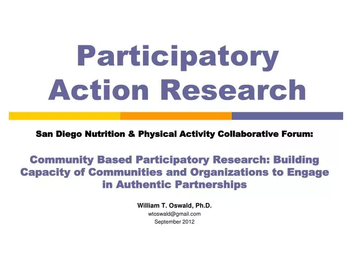 participatory action research