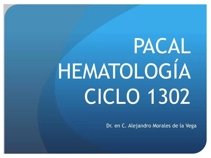 pacal hematolog a ciclo 1302