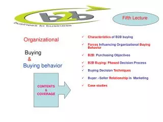 Organizational Buying &amp; Buying behavior