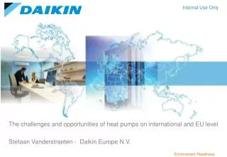 The challenges and opportunities of heat pumps on international and EU level