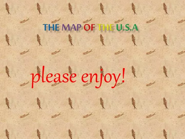 the map of the u s a