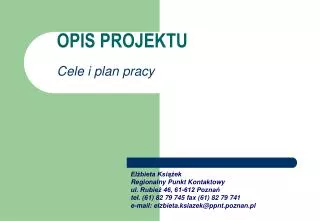 opis projektu