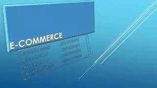 e commerce