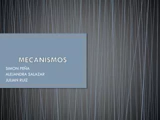 mecanismos