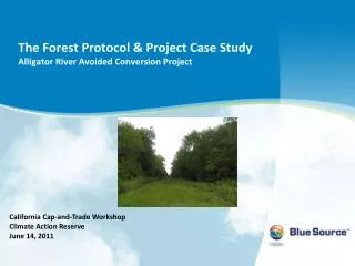 The Forest Protocol &amp; Project Case Study Alligator River Avoided Conversion Project