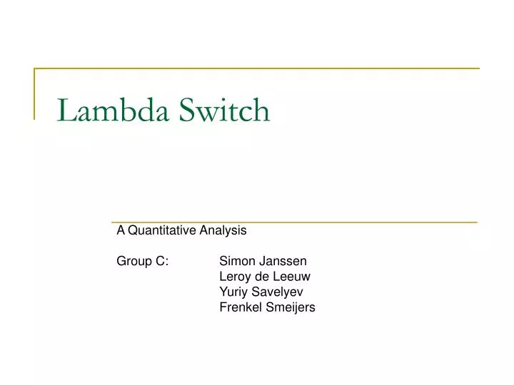 lambda switch