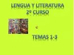 lengua y literatura 2º curso - slide 1