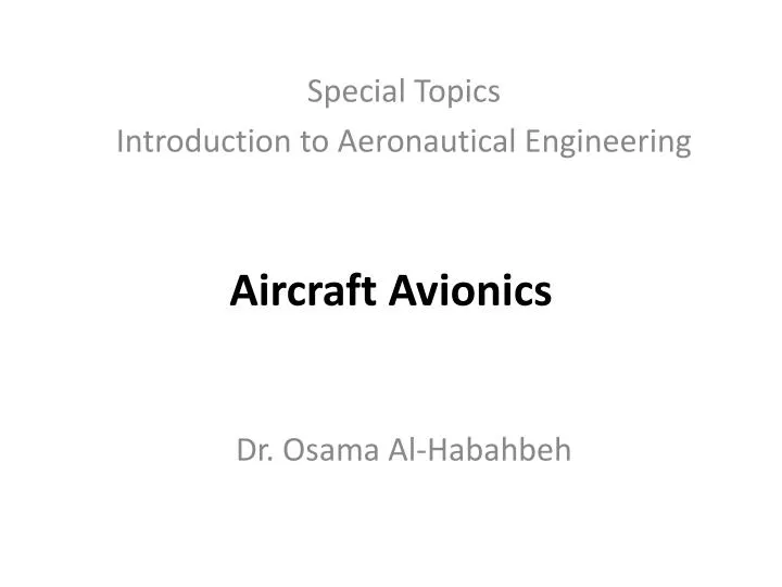 aircraft avionics