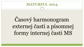 maturita 2014