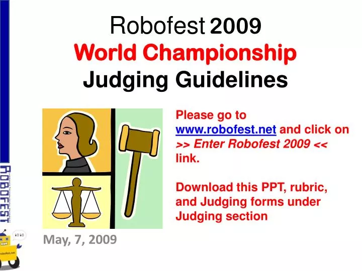 robofest 2009 world championship judging guidelines