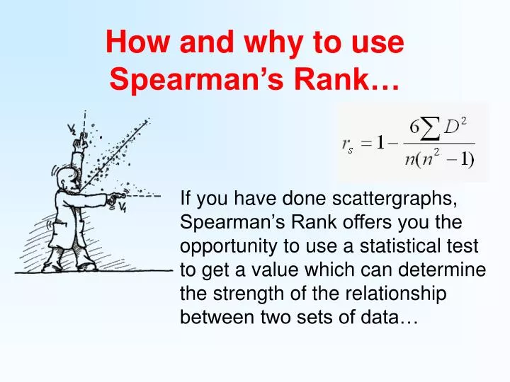 how and why to use spearman s rank