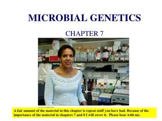 microbial genetics