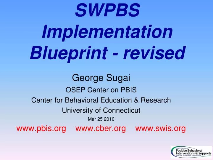 swpbs implementation blueprint revised