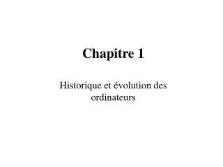chapitre 1