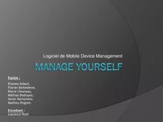 logiciel de mobile device management