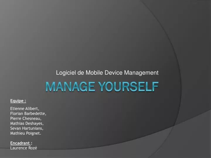 logiciel de mobile device management