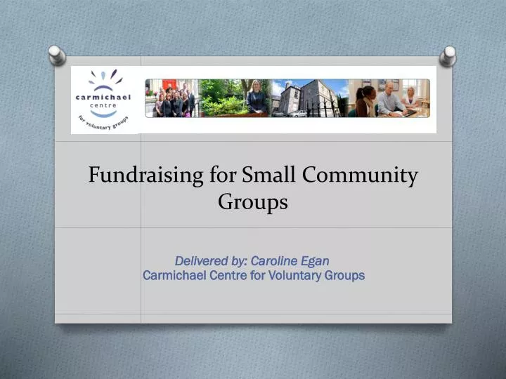 fundraising for small community groups