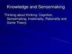 Knowledge and Sensemaking