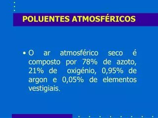 poluentes atmosf ricos
