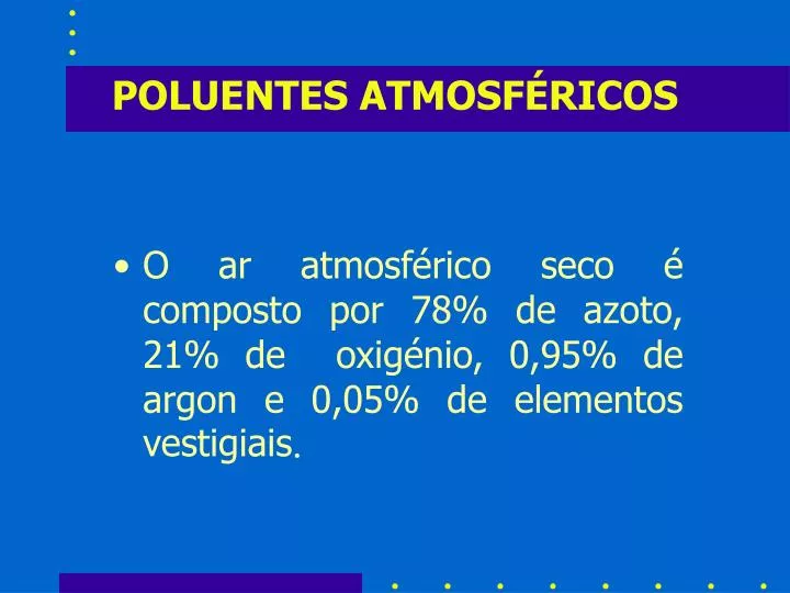 poluentes atmosf ricos