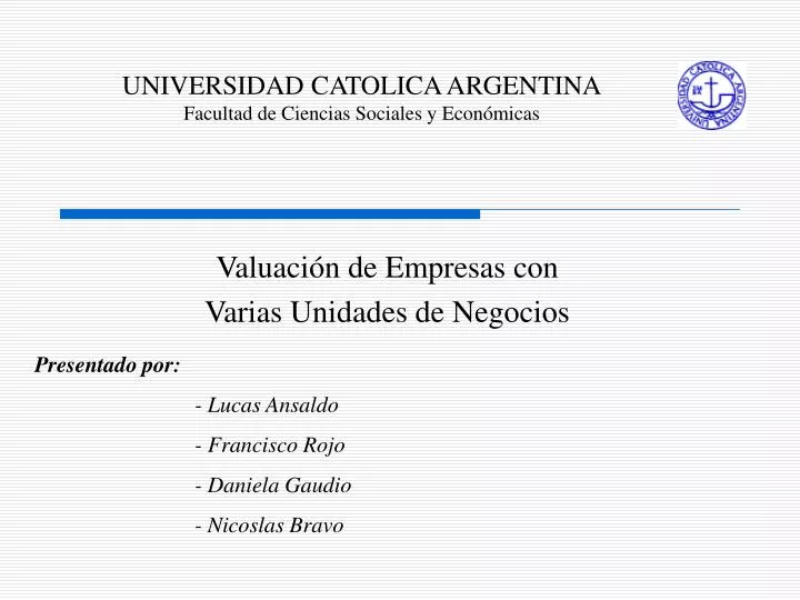 universidad catolica argentina facultad de ciencias sociales y econ micas