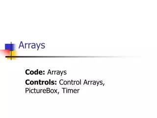 Arrays