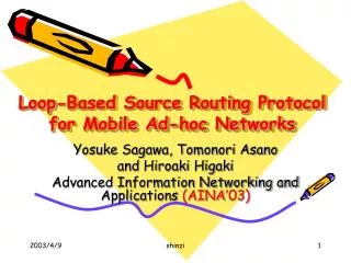 loop based source routing protocol for mobile ad hoc networks