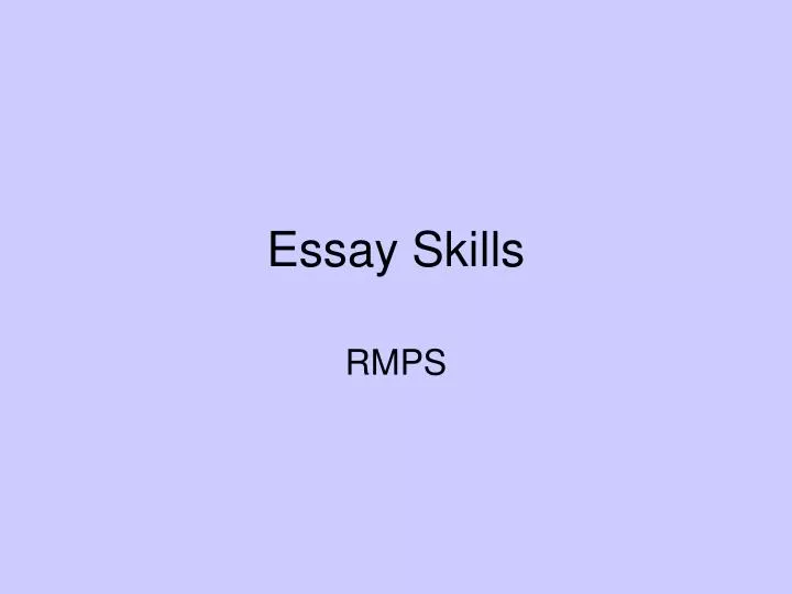 essay skills