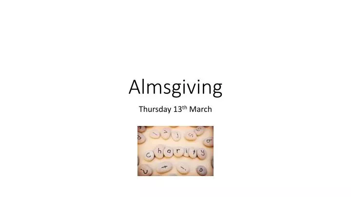 almsgiving