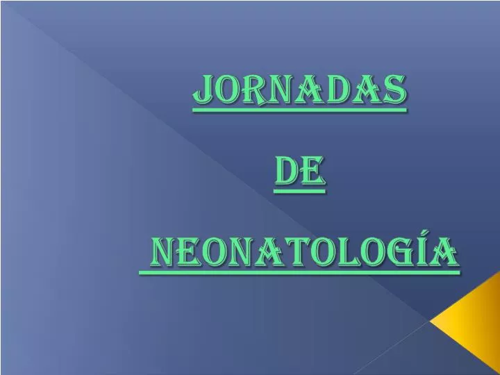 jornadas de neonatolog a