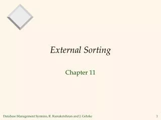external sorting