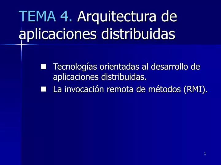 tema 4 arquitectura de aplicaciones distribuidas