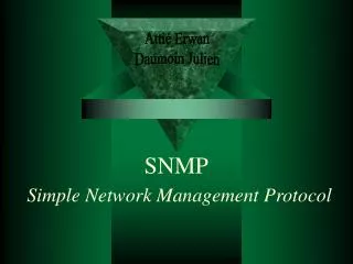 snmp simple network management protocol