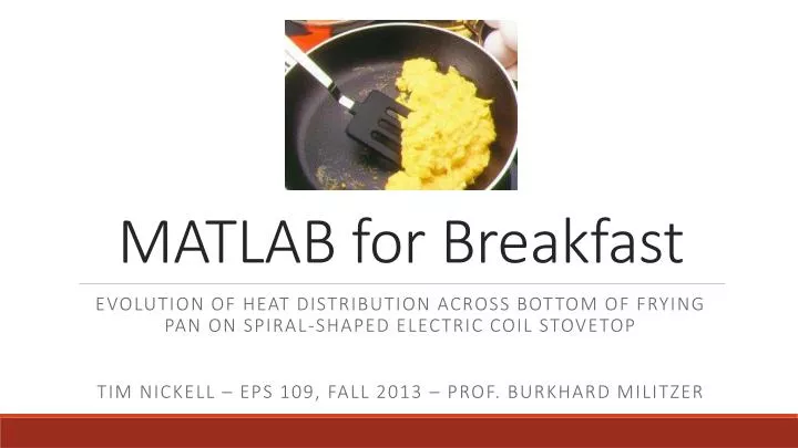 matlab for breakfast