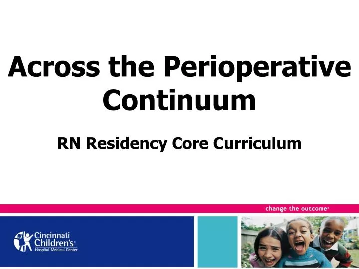 across the perioperative continuum