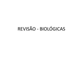 revis o biol gicas