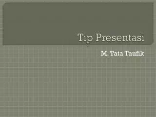 tip presentasi