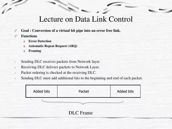 lecture on data link control