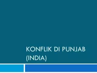 konflik di punjab india