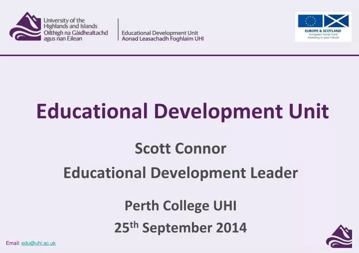 educational development unit